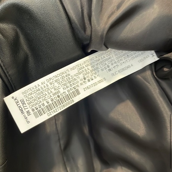 ZARA FAUX LEATHER VEST - Picture 10 of 11